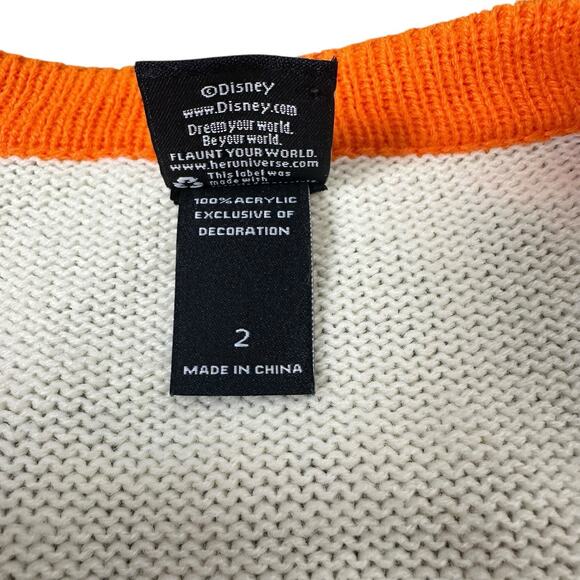 Disney Her Universe Halloween Candy Corn Cardigan Mickey & Minnie Size 2 (18-20) - Picture 9 of 16